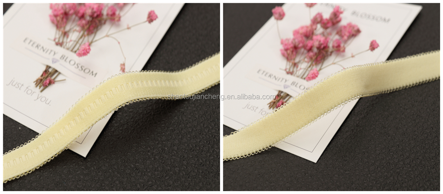 High Quality Bra Jacquard Straps Nylon Elastic Straps Customizable Sexy Bra Straps Webbing Garment Spandex / Nylon Bags