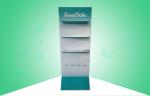 Metal Hooks Cardboard Floor Display Stands , Cardboard Merchandising Displays