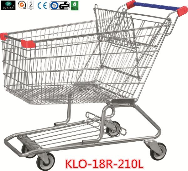 210 Litre Grocery Shopping Trolley With Zinc Or E - Coating With Color Powder