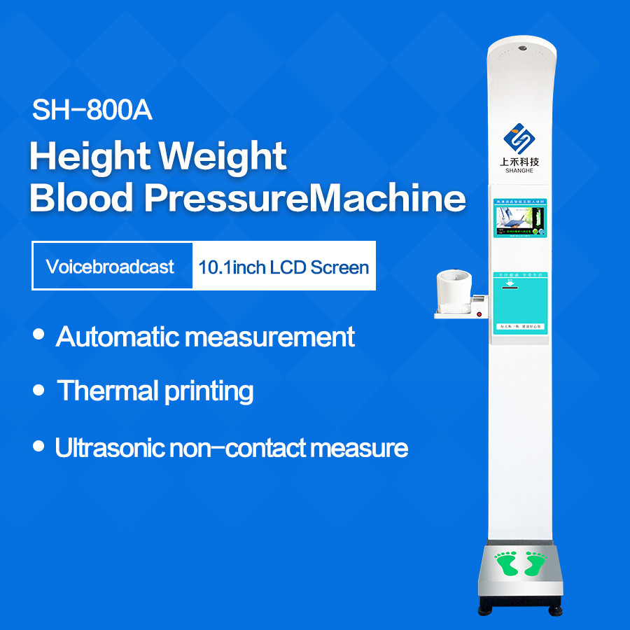 10.1 Inch Lcd Screen Weight And Height Blood Pressure Scale Automatic Monitor 205cm