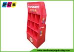 ODM / OEM 9 Cells Cardboard Floor Displays , POS PDQ Product Display For