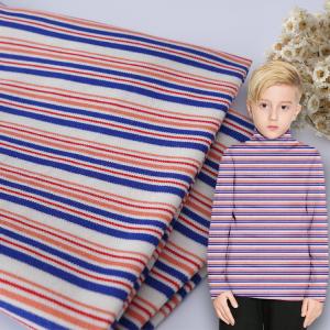 Wholesale Wear Resistant Double Knit Fabric , Two Sided Glossy Cotton Striped Fabric from china suppliers