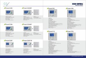 Wholesale 2 Heat 2 Cool Digital HVAC Thermostat Multi Stage With Blue Backlight from china suppliers