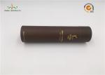 Gold Foil Printed Cardboard Cylinder Packaging / Paper Tube Packaging For Coffee