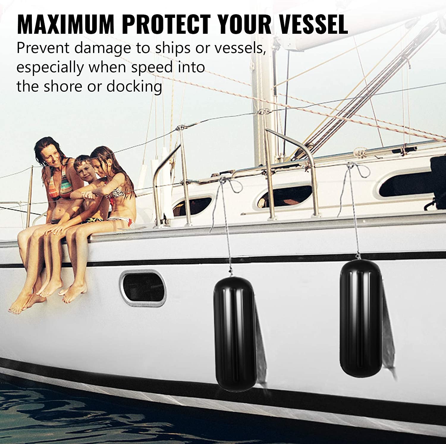 Factory direct sale fender foam filled for small boat inflatable PVC boat fender bumper for yacht type HTM