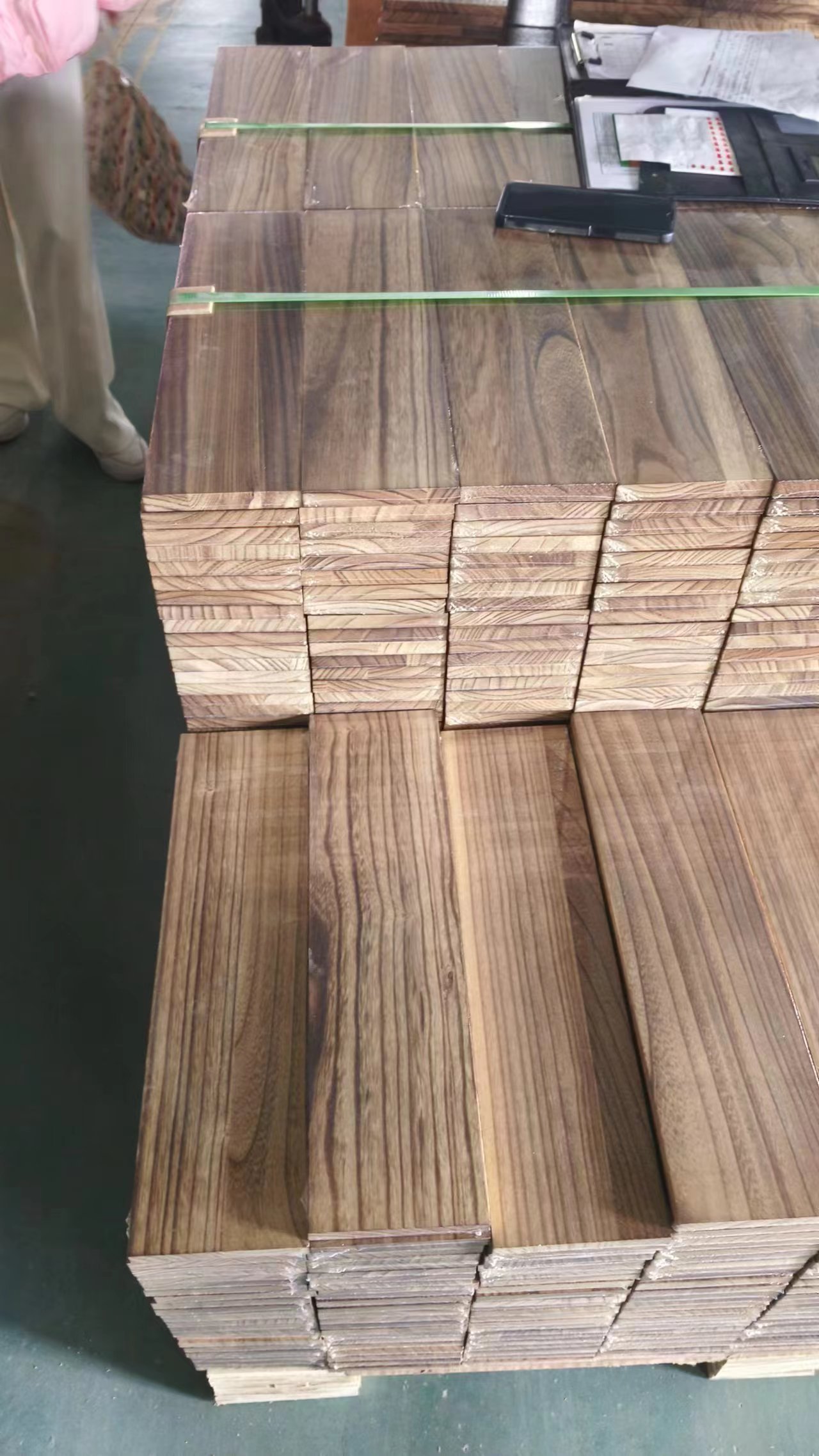 100mm-2440mm Length Wall Shelf Floating Shelf Storage Rack Burnt Paulownia Wood Board