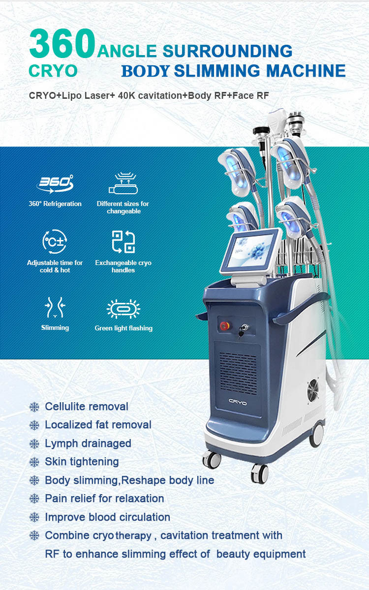 360 lipo cryo cool tech criolipolisis slimming coolsculption fat freezing radio frequency weight loss cryolipolysis mach