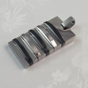 Wholesale 316L Stainless Steel Rectangle Square Shaped Necklace Pendant LPS0161-2 from china suppliers