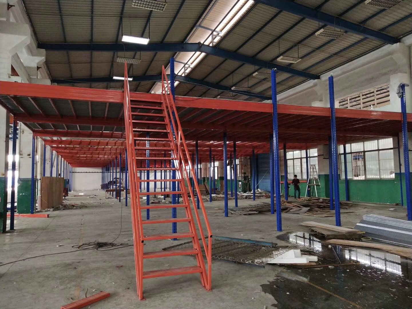 SGS Steel Beam Mezzanine Rack 4500kg Steel Mezzanine Floor Construction