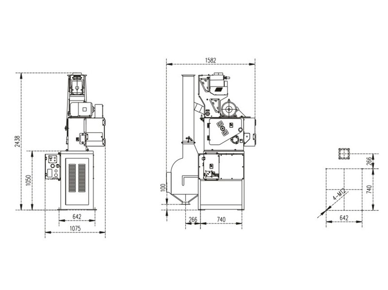 MLGQ25 High Husking Rate Pneumatic Rice Paddy Husker