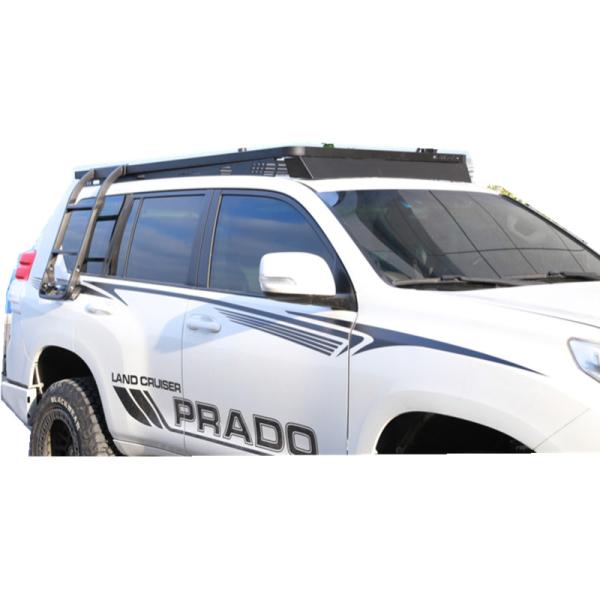 200kg Load Capacity Roof Racks for LC150 Directly Powder Coated Black Aluminum