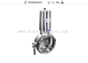 Wholesale Single acting Normal Open Sanitary level 3 inch powder butterfly valves with stainless steel actuator from china suppliers
