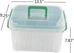 Clear First Aid Kit Container, Travel Medicine Storage Box With Tray First Aid