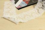 Earloop Guipure Lace Trims , Scalloped Lace Trim For Multifeature