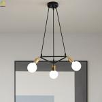 Iron Pendant Light Home Art Baking Paint Black LED Nordic Pendant Light