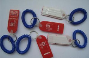 Wholesale Plastic Spring Wrist Coil Cord W/Flat Whistle for Promotion from china suppliers