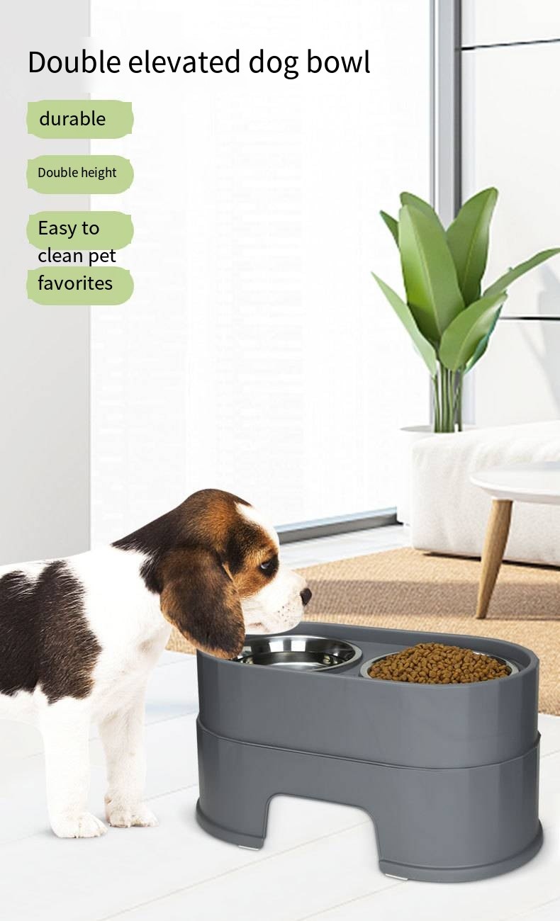 Pets2go Stainless Steel Pet Feeder Bowls Customizable PP For Cats Dogs
