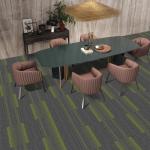 Exhibition Hall commercial office carpet Simple Stripes Modern Square Patchwork