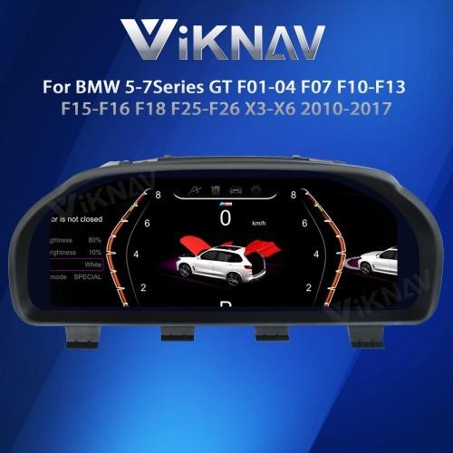 VIKNAV Car Digital Instrument Cluster For BMW 5-7Series GT F01-F04F10-F13 X3-X6