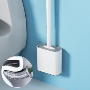 Wholesale Bendable Silicone Toilet Bowl Brush With Non Slip Plastic Handle from china suppliers