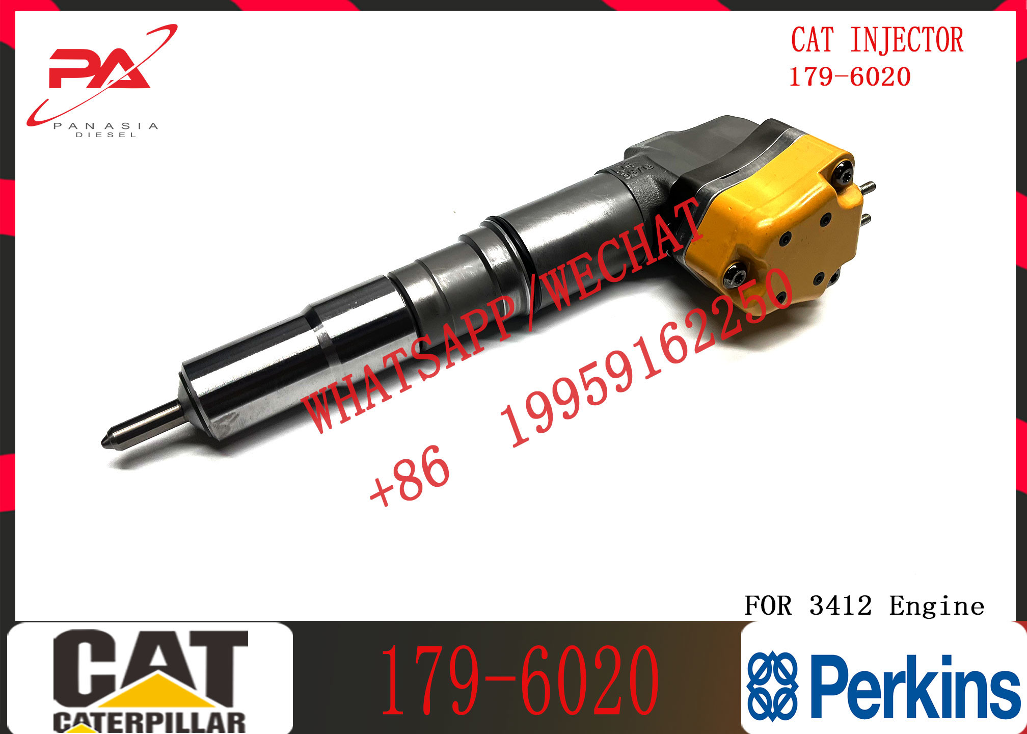 Common rail injector fuel injecto 179-6020 20R-4148 232-1171 232-1183 4CR01974 169-7408