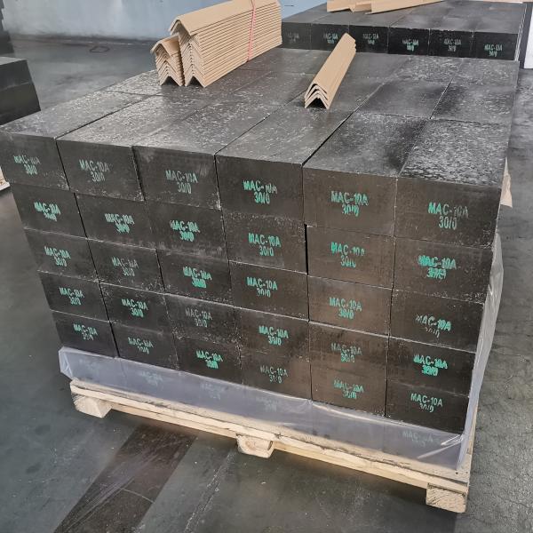70% MgO Content Fused Magnesia Carbon Brick for Steel Ladle Refractory in Arc