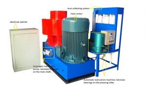 China Ring Die Wood Pellet Mill Automatic Lubrication Dust Collecting System 55KW on sale