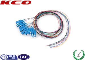 Wholesale 12 colors PVC Fiber Optic Pigtail Single Mode FTTH Fiber to The Home SC Type from china suppliers