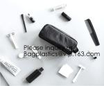 Custom Travel Organizer Cosmetic Ziiper Black Tyvek Paper Bag,Factory Price