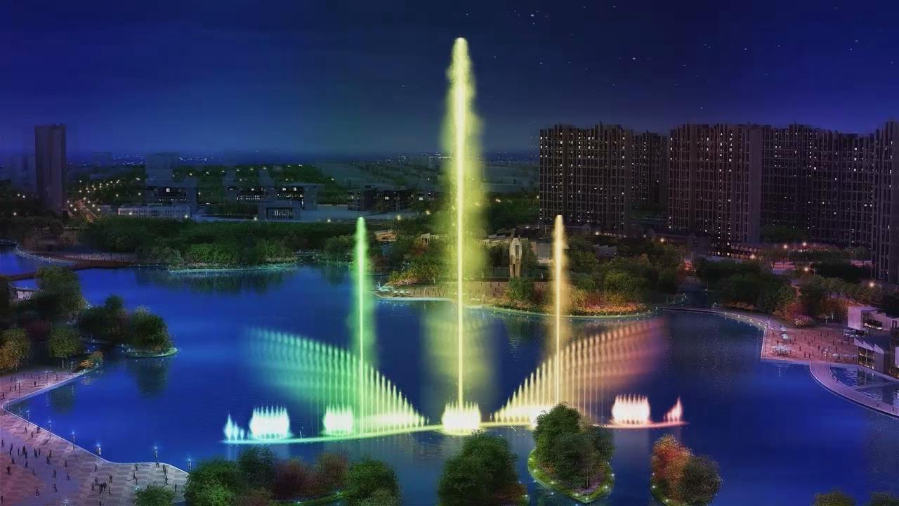 Waterscape music stainless fountain with dancing show