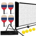 Customized Portable Pickleball Net 300cm Wooden Pickleball Paddles