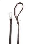Soft Padded Handle Handmade Dog Leather Leashes Lightweight Natural Brown Color