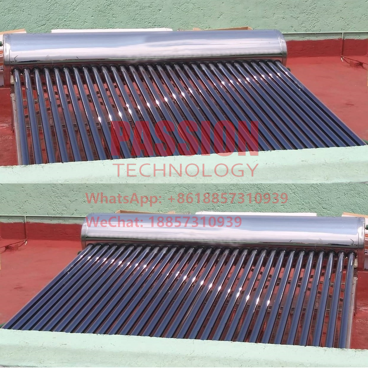 304 Stainless Steel Solar Water Heater Low Pressure Vacuum Tube Solar Collector