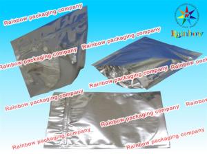 Wholesale Flat three sides sealed mylar foil zipper with hange hole from china suppliers