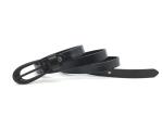 Exquisite Ladies Fashion Leather Belts With Black Pin Buckle 1.8cm Width