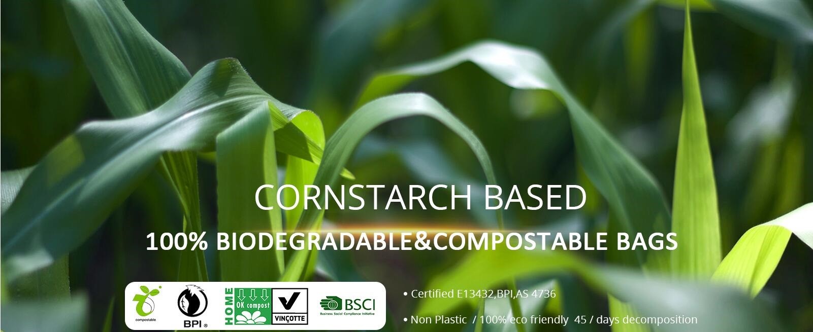 Fruit Packing Bio Compostable Bags , Pet Dog Biodegradable Waste Bags