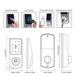 Deadbolt APP Remote Control RFID Card Digits fingerprint Wireless Smart Door
