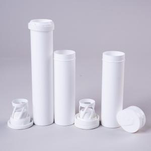 Wholesale Effervescent Tablet Tube with Spiral Cover Desiccant Diameter 29mm Custom White Long Tube Packaging from china suppliers