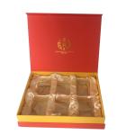 Magnetic Closure 250gsm Paper Gift Box Packaging Mooncake Box With Insert