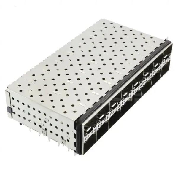 TE 2169788-5 SFP+ Receptacle with Cage Ganged (2x8) Connector Included Lightpipe