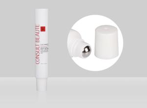 Wholesale D22mm 10-30ml Custom Cosmetic Tubes Empty Custom Eye Cream Gel With Massage Stainless Steel Ball from china suppliers