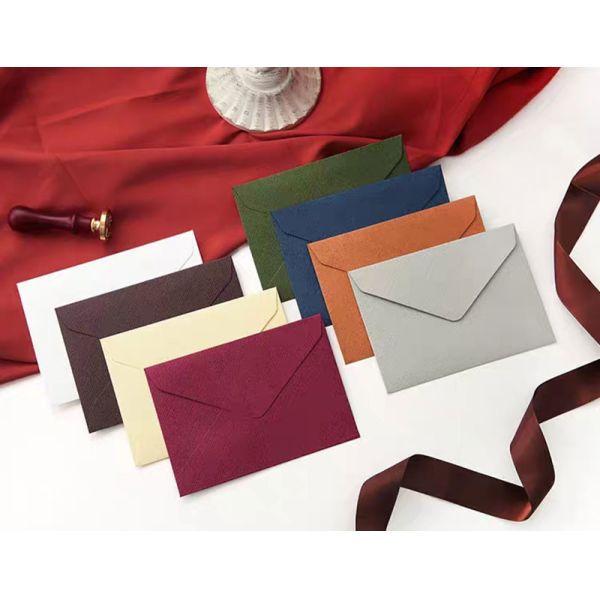 Retro 250gsm Linen Texture Gift Card Envelopes A2 Invitation Envelopes