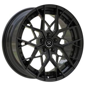 Wholesale 19 Inch 2 Piece Forged Wheels Gloss Black Spokes For 2019 Audi RS3 Stepped Lip Rims from china suppliers