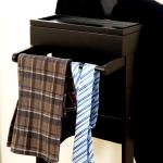MDF Wooden Dressing Valet Stand Height 110CM For Coats Organizer