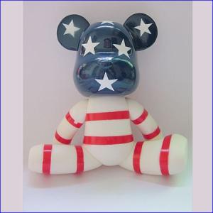 Wholesale Shenzhen 7 inches (18 cm ) THE US FLAG fashion momo bear gloomy bear promition gifts toy from china suppliers