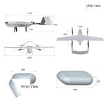 HX330PRO 32m/S Speed VTOL Fixed Wing Drone Transportation Surveying Mapping
