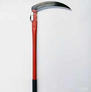 Wholesale Rustproof Long Handled Grass Sickle Garden Scythe Hand Polished 40mm Width from china suppliers