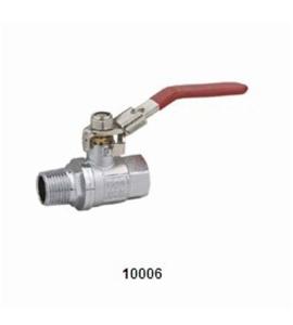 Wholesale Brass forging Ball Valve 10006 with locking handle Chrome plating 600PSI(male-female) from china suppliers