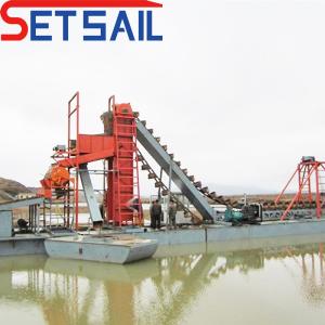 Wholesale Lifting Motor Power 7.5kw-100kw Chain Bucket River Mining Equipment for River Gold from china suppliers