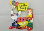 Colorful Clown Logo Zinc Alloy, Pewter Radio Berg Carnival Medal by Zinc Alloy,